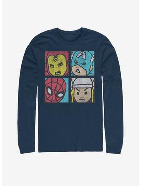 Marvel Avengers Pop Squares Long-Sleeve T-Shirt, , hi-res