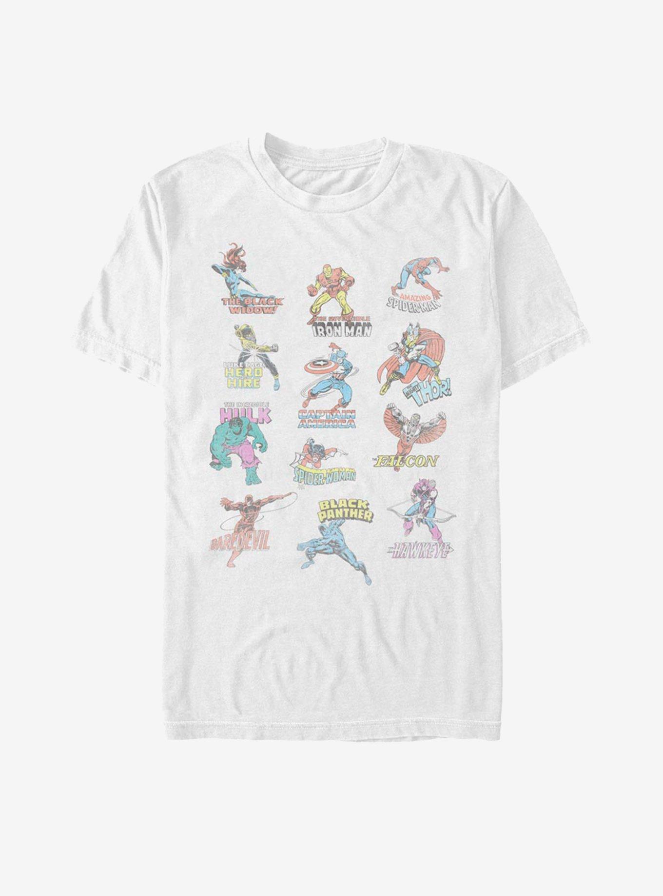 Marvel Avengers Character Titles T-Shirt, , hi-res