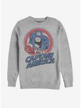 Marvel Captain America Vintage Sweatshirt, ATH HTR, hi-res