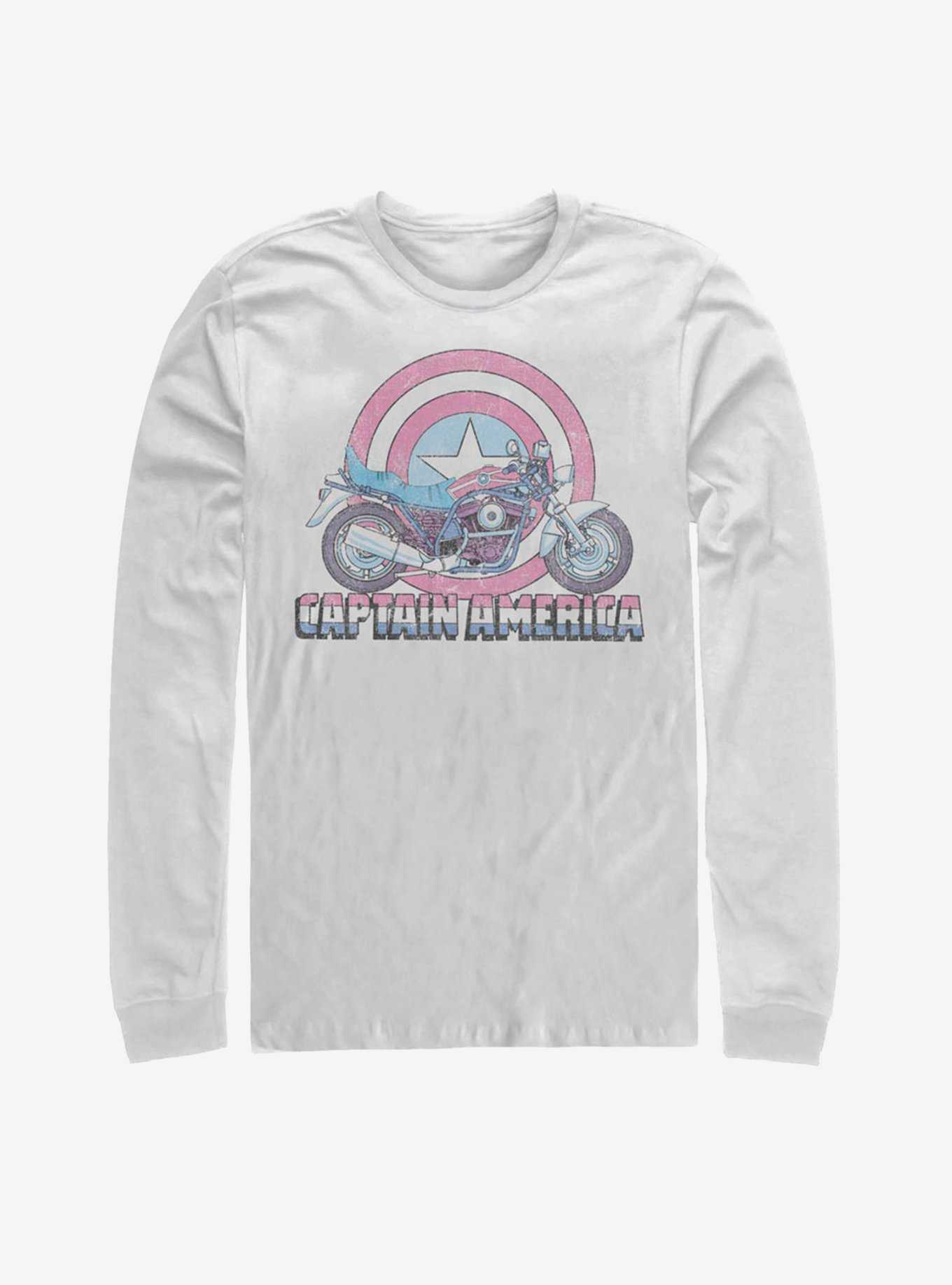 Marvel Captain America Motorcycle Long-Sleeve T-Shirt, , hi-res