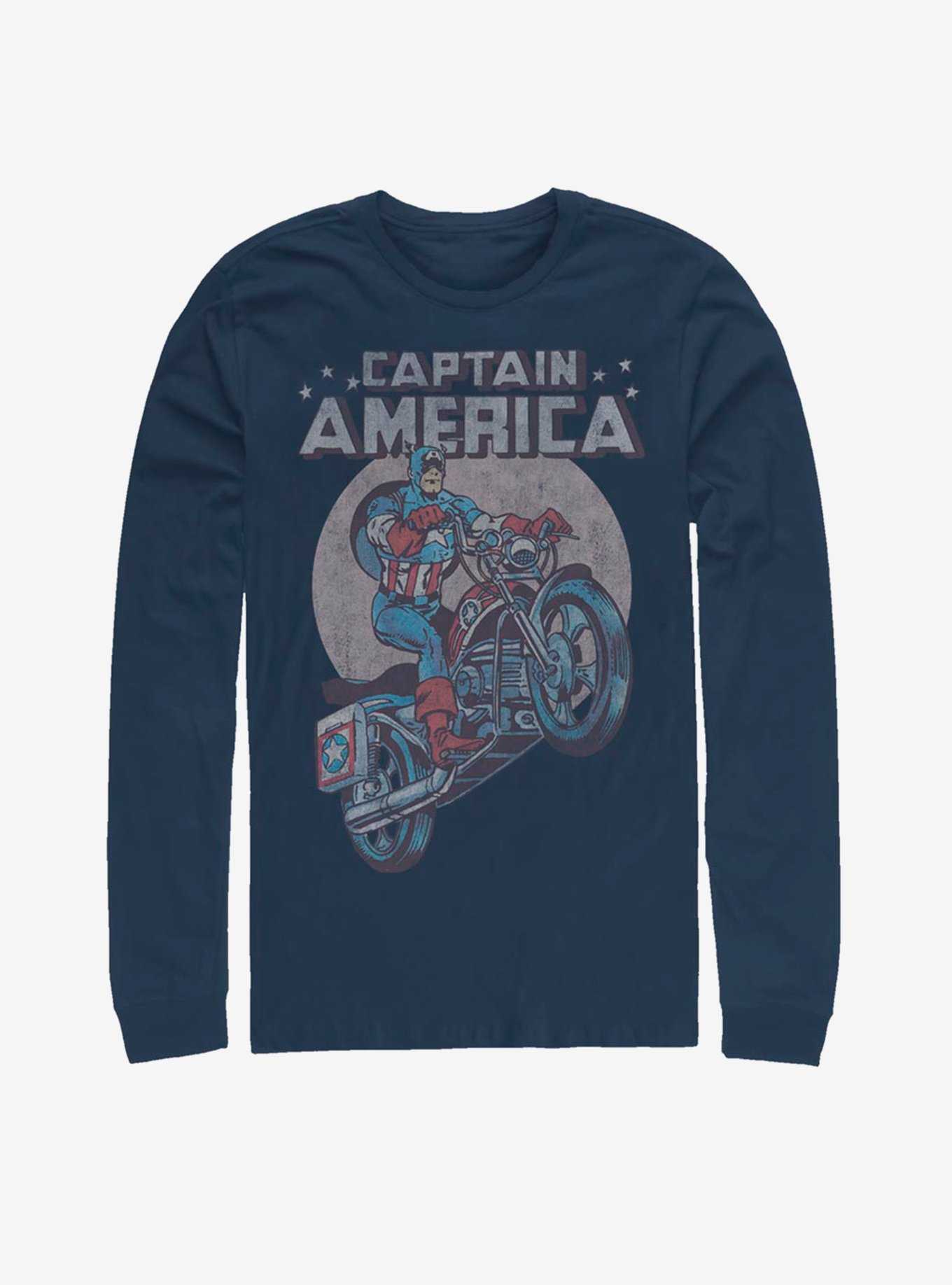 Marvel Captain America Night Ride Long-Sleeve T-Shirt, , hi-res