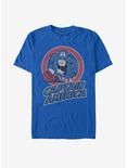 Marvel Captain America Vintage T-Shirt, ROYAL, hi-res