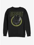 Marvel Guardians Of The Galaxy Grunge Groot Sweatshirt, BLACK, hi-res