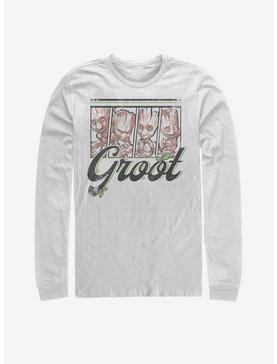 Marvel Guardians Of The Galaxy Four Panel Groot Long-Sleeve T-Shirt, , hi-res