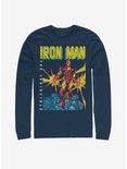 Marvel Iron Man The Invincible Long-Sleeve T-Shirt, NAVY, hi-res
