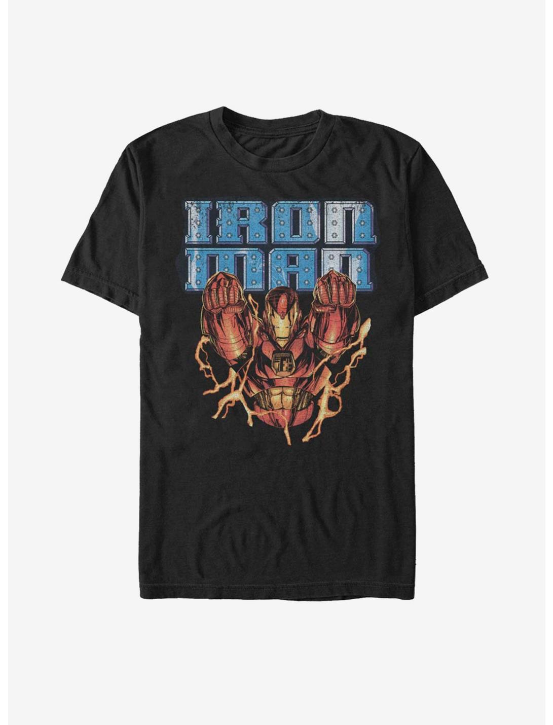 Marvel Iron Man Steel Power T-Shirt, BLACK, hi-res