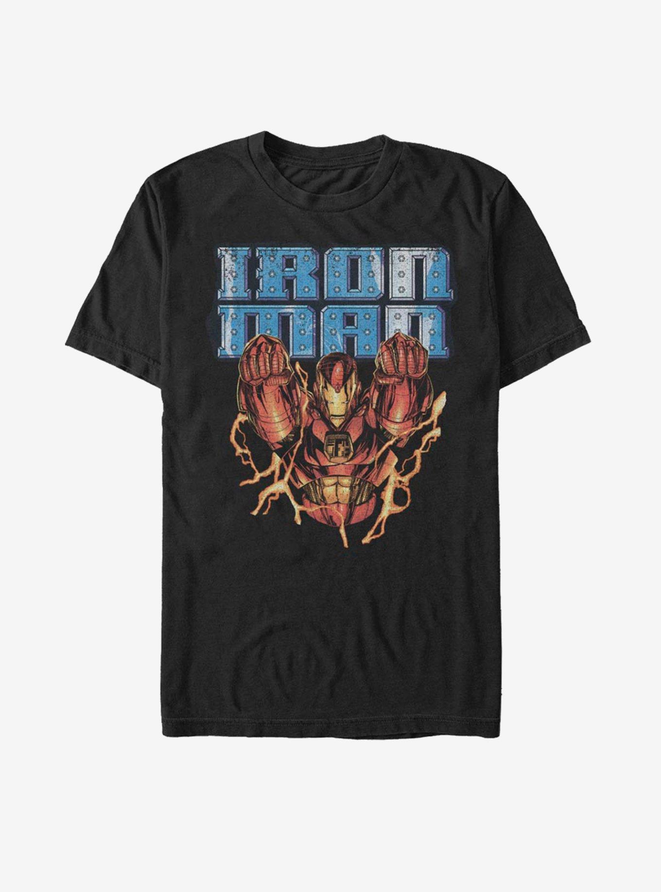Marvel Iron Man Steel Power T-Shirt, BLACK, hi-res