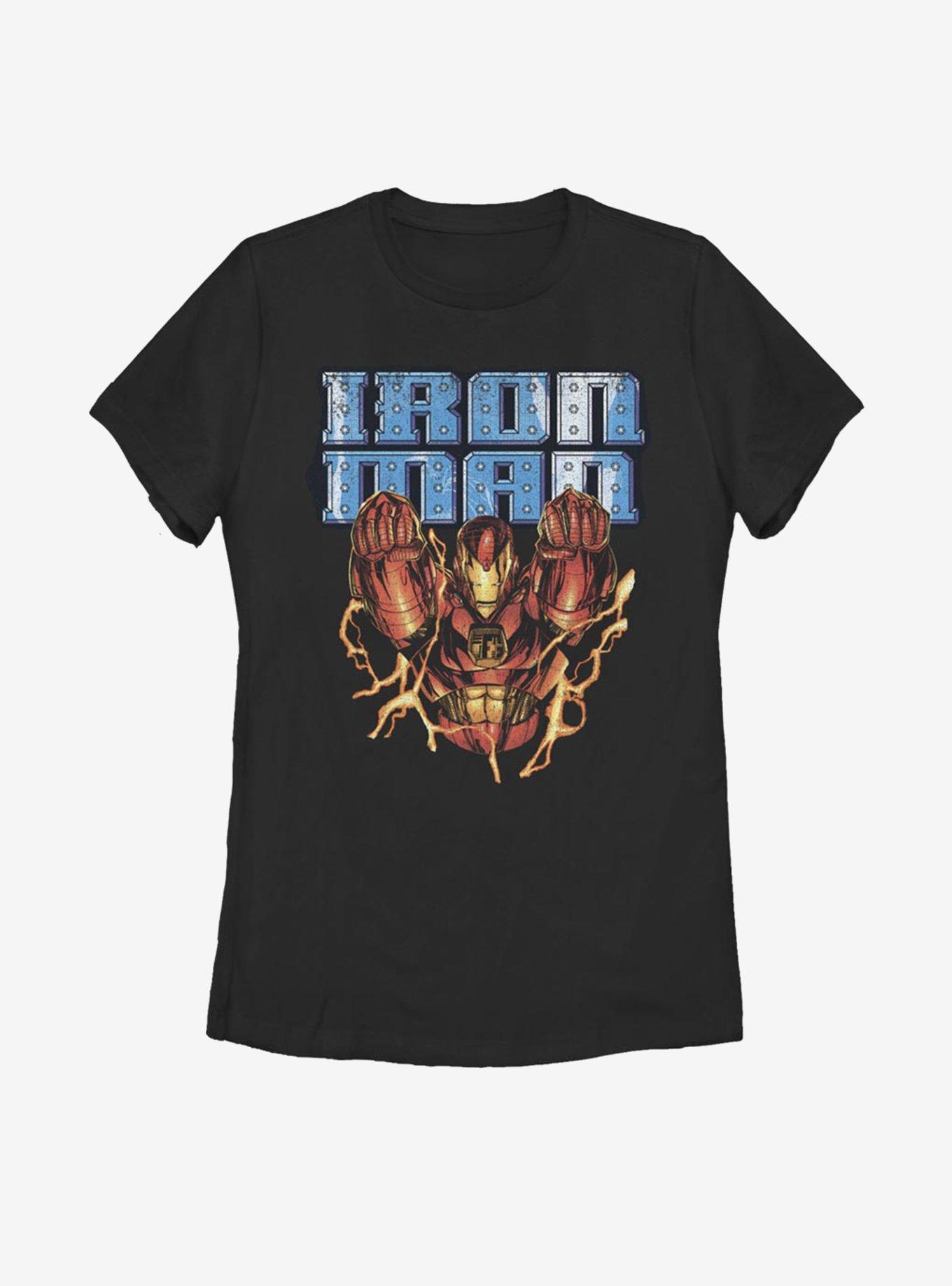 Marvel Iron Man Steel Power Womens T-Shirt, BLACK, hi-res