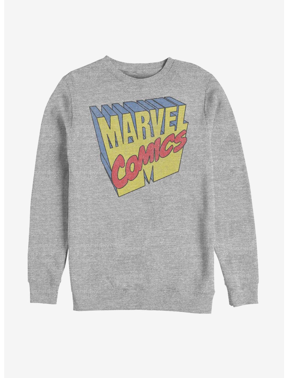 Marvel 3D Logo Sweatshirt, ATH HTR, hi-res