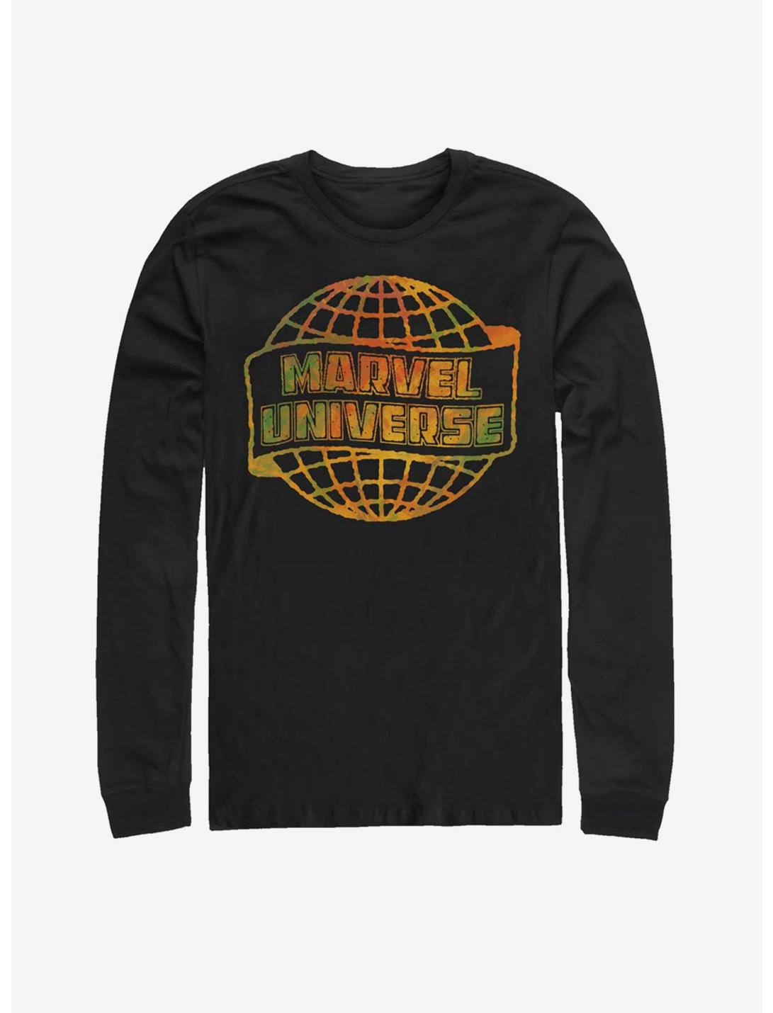 Marvel Universe Globe Logo Long-Sleeve T-Shirt, BLACK, hi-res