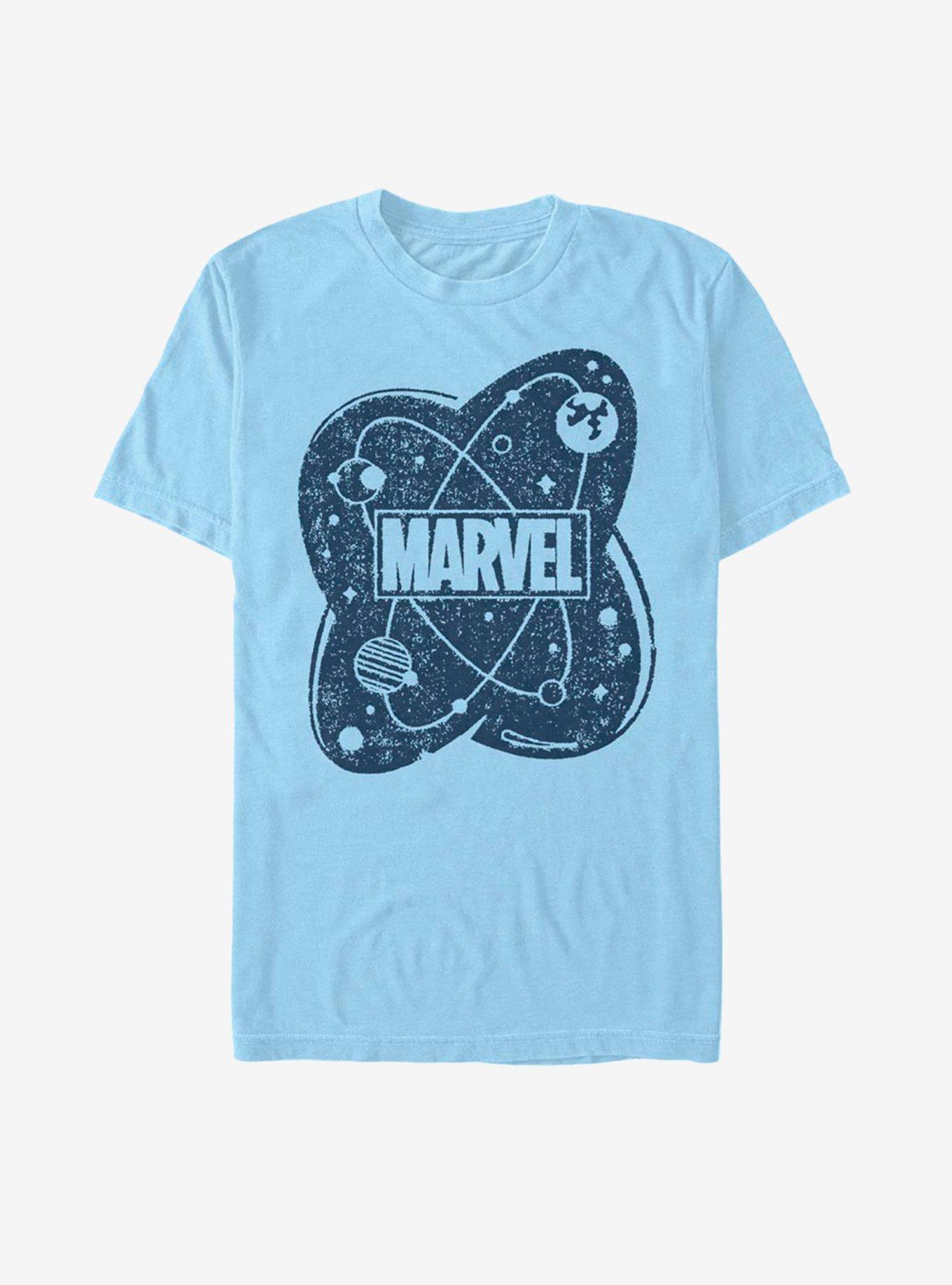 Marvel Atom Logo T-Shirt, LT BLUE, hi-res