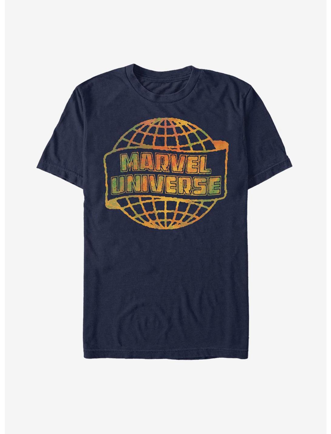 Marvel Universe Globe Logo T-Shirt, NAVY, hi-res