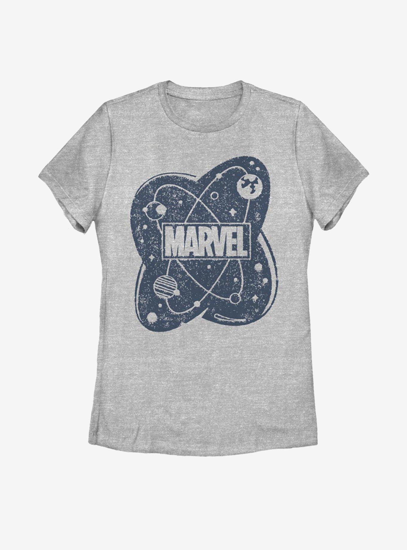 Marvel Atom Logo Womens T-Shirt, ATH HTR, hi-res