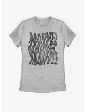 Marvel Stacked Blocks Logo Womens T-Shirt, , hi-res