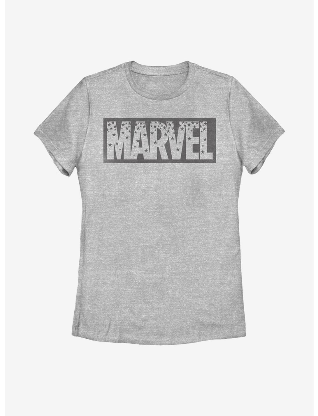 Marvel Starry Logo Womens T-Shirt, ATH HTR, hi-res