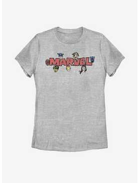 Marvel Vintage Character Logo Womens T-Shirt, , hi-res