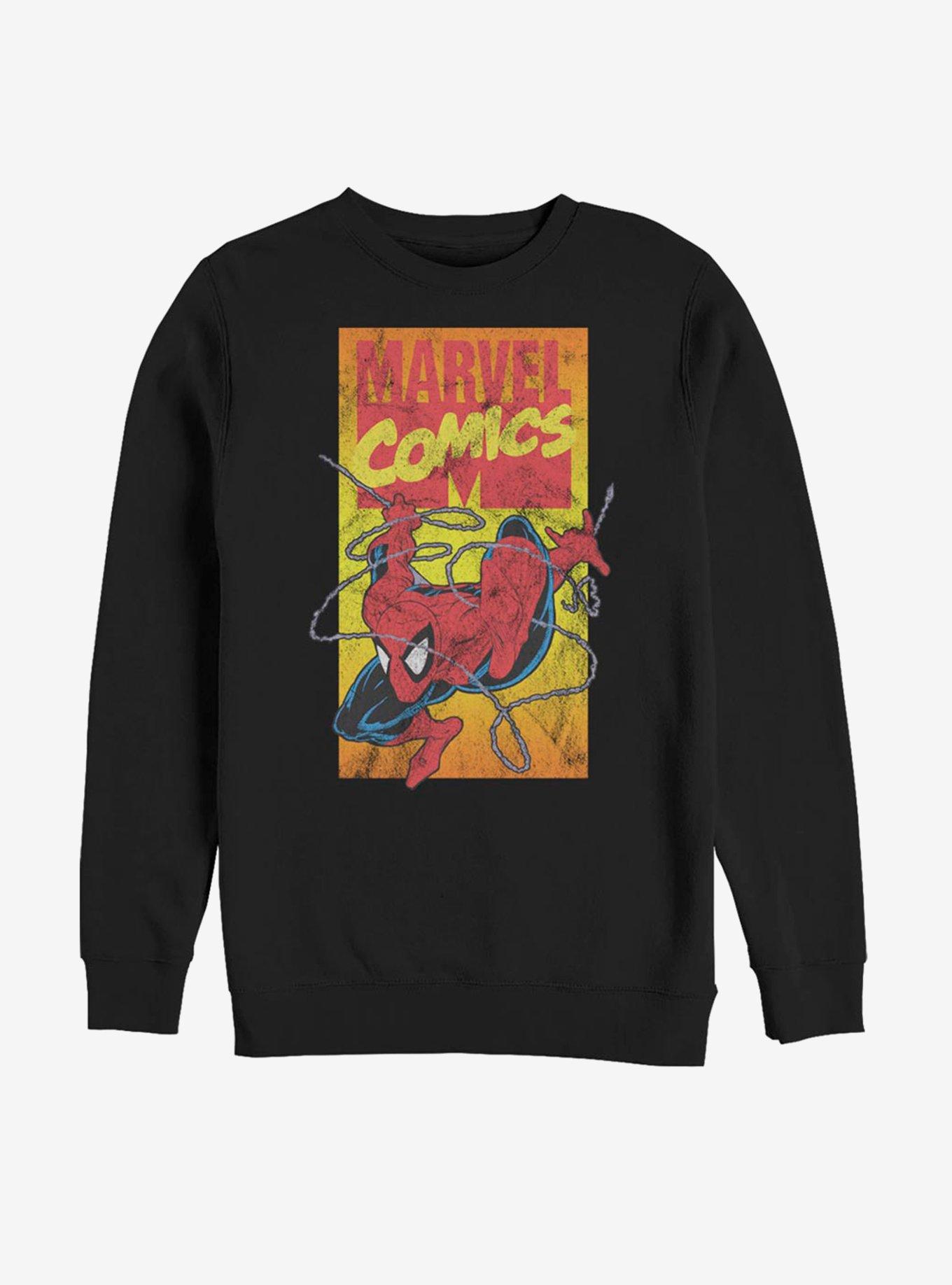 Marvel Spider-Man Vintage Comic Spidey Sweatshirt, , hi-res