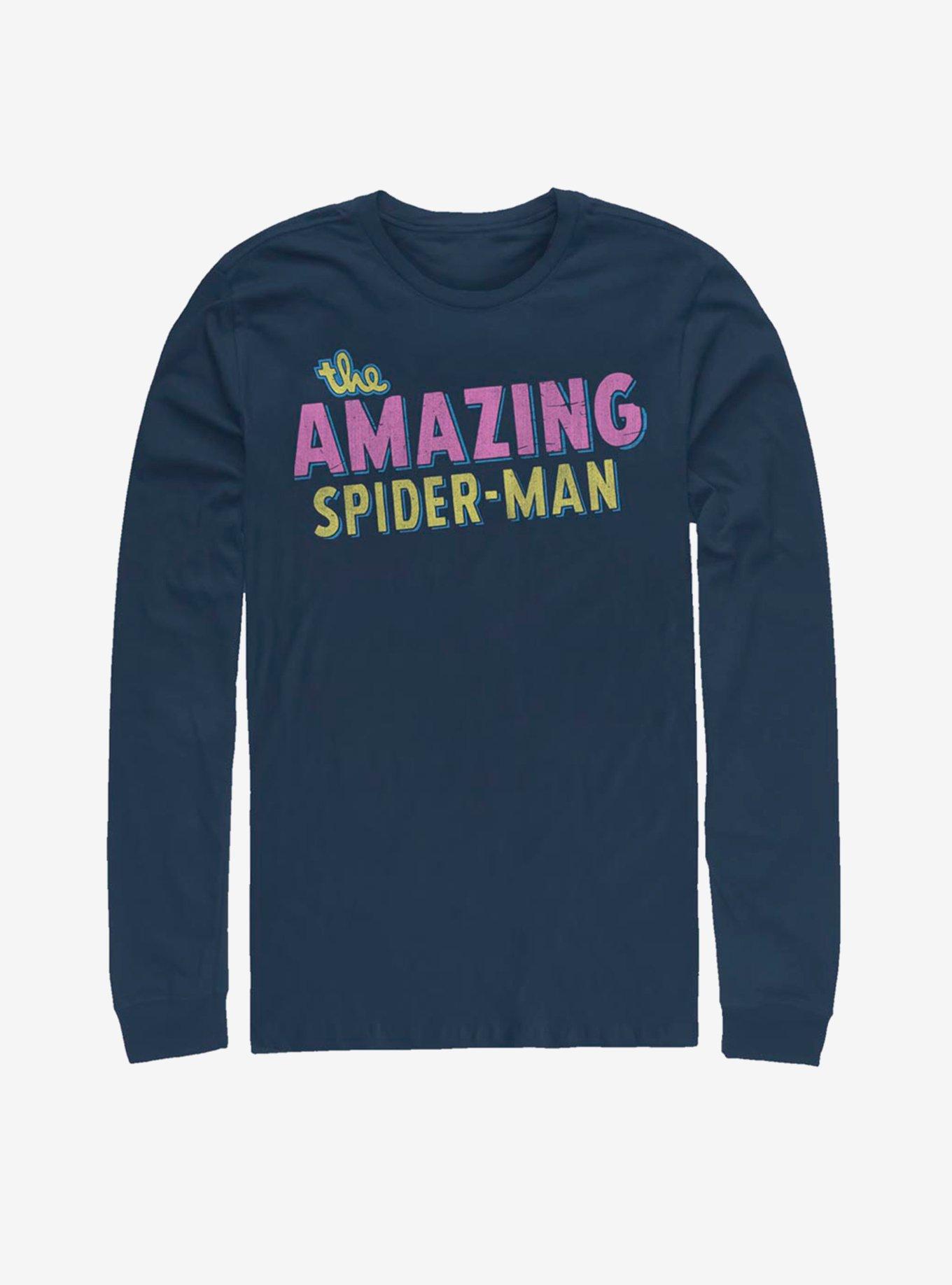 Marvel The Amazing Spider-Man Retro Logo Long-Sleeve T-Shirt, , hi-res
