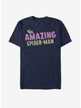 Marvel The Amazing Spider-Man Retro Logo T-Shirt, NAVY, hi-res