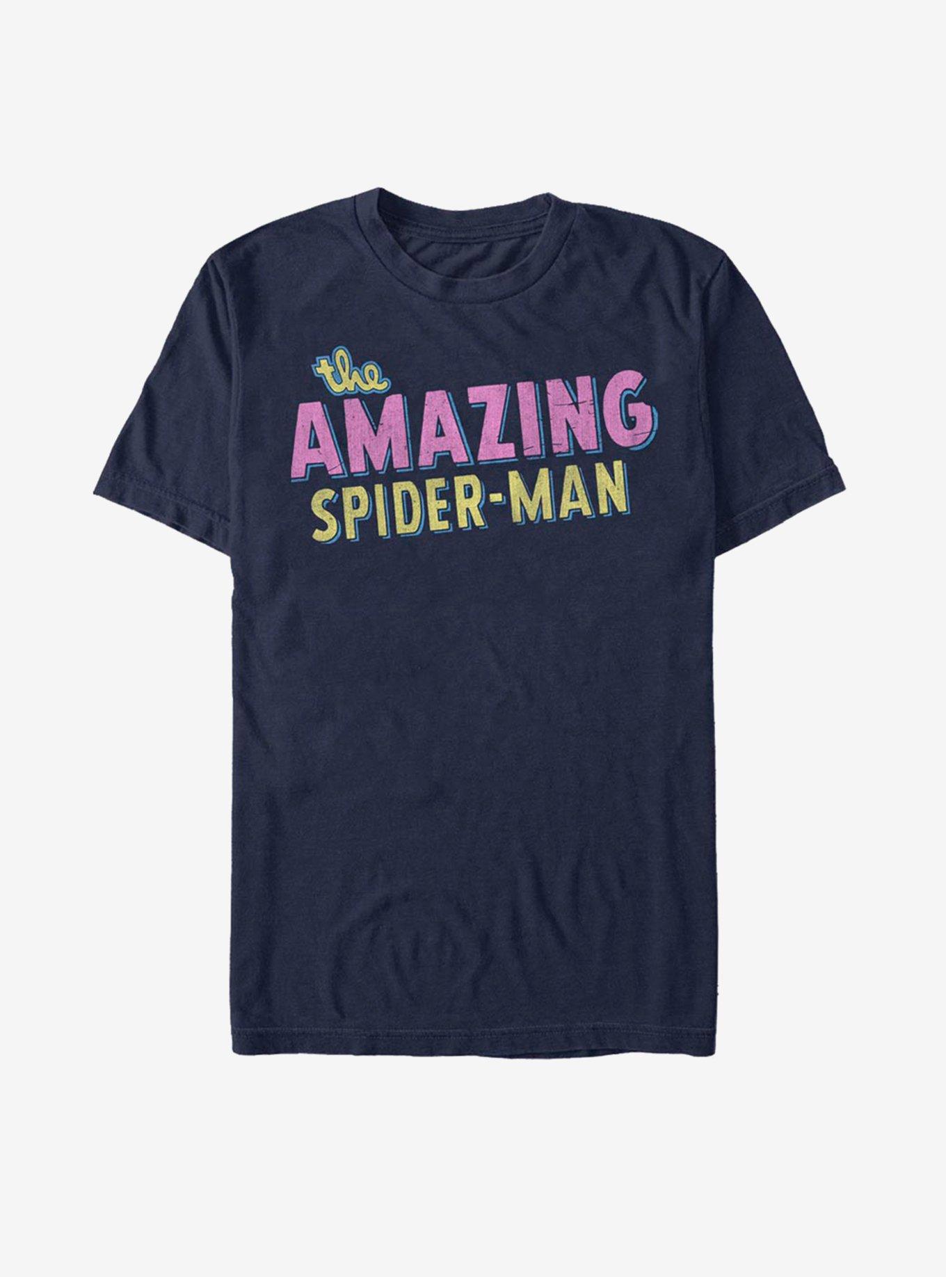 Marvel The Amazing Spider-Man Retro Logo T-Shirt, , hi-res