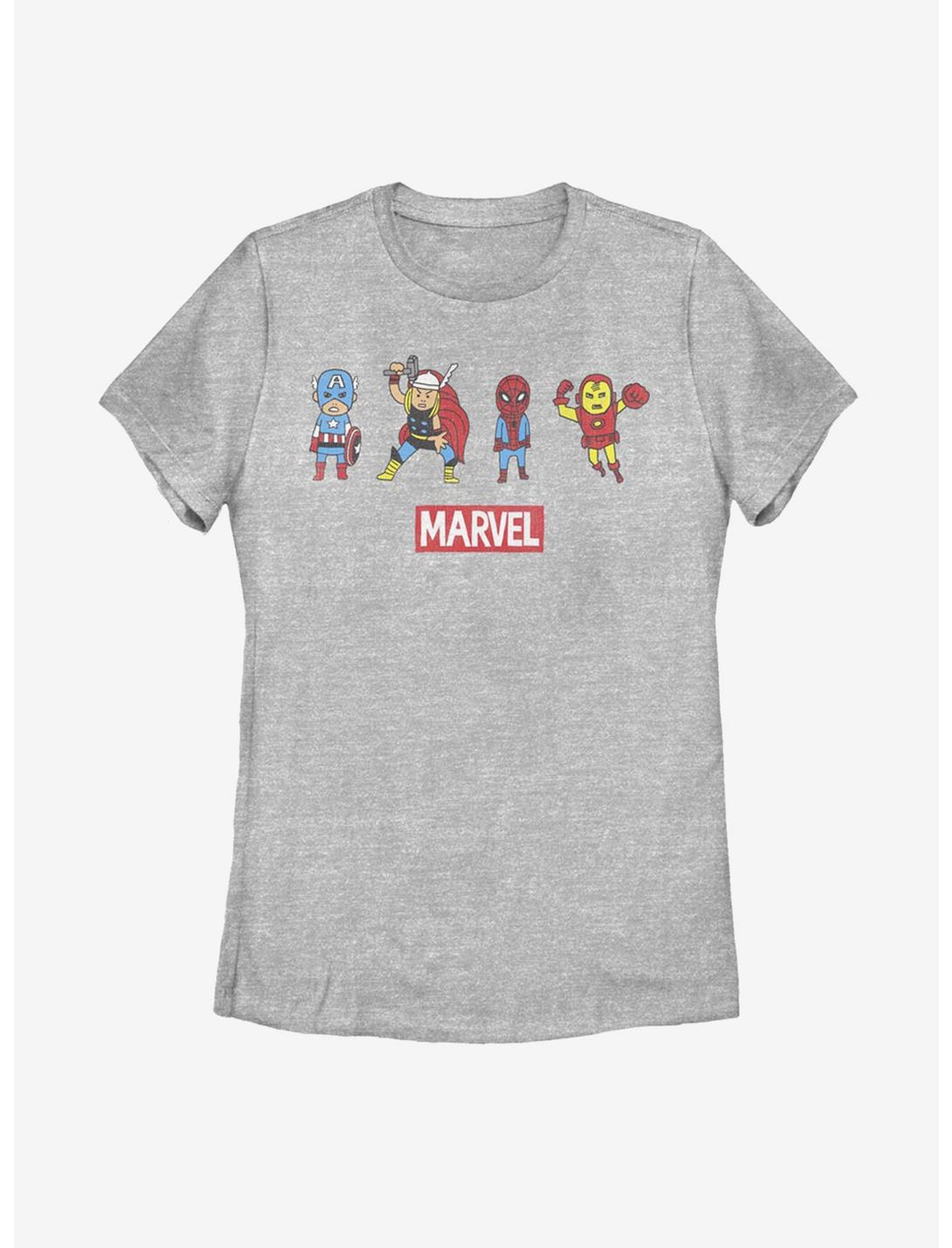 Marvel Avengers Pop Art Group Womens T-Shirt, ATH HTR, hi-res