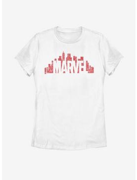 Marvel Skyline Logo Womens T-Shirt, , hi-res