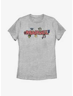 Marvel Vintage Character Logo Womens T-Shirt, , hi-res