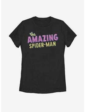 Marvel The Amazing Spider-Man Retro Logo Womens T-Shirt, , hi-res