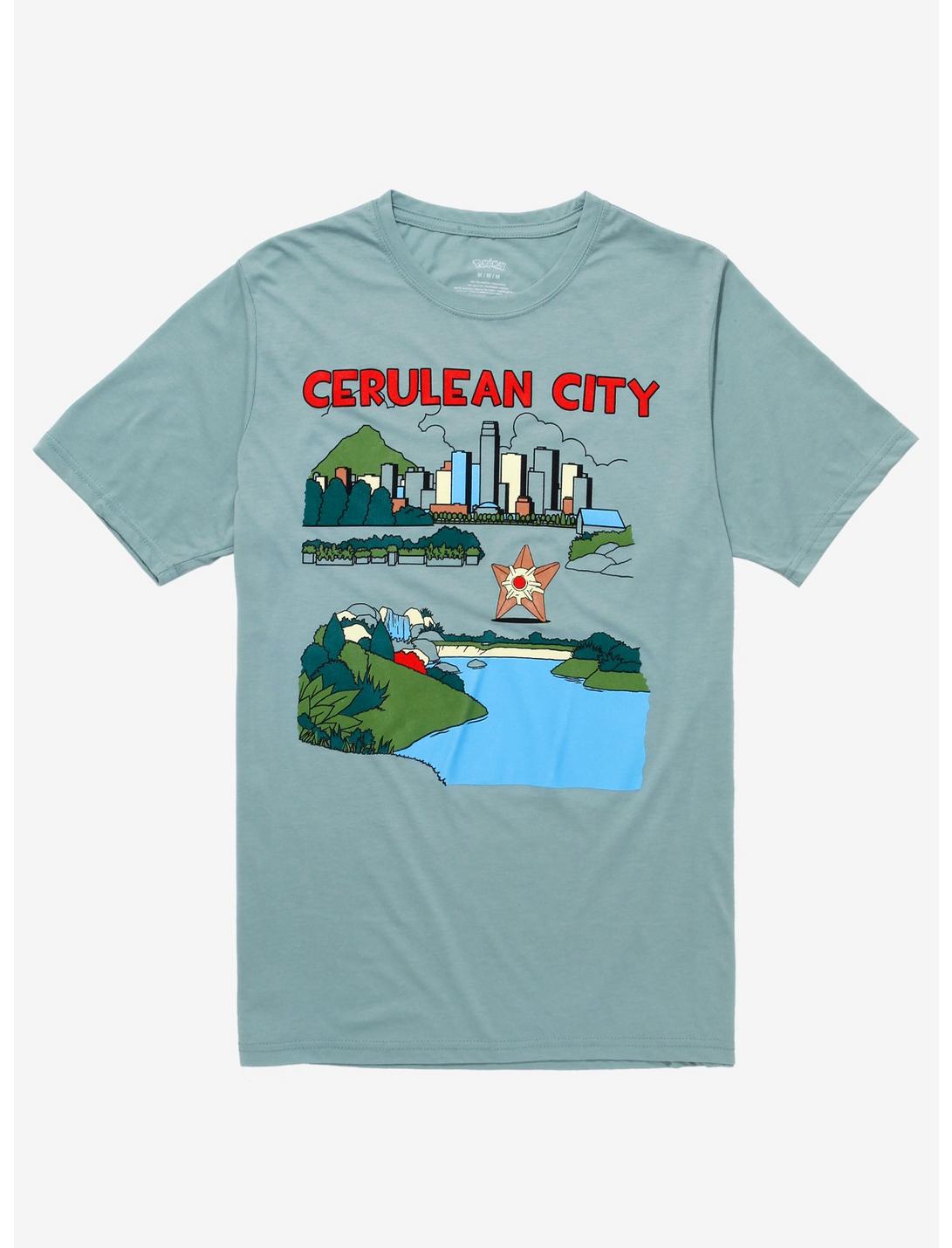Pokémon Cerulean City T-Shirt - BoxLunch Exclusive, DARK GREEN, hi-res