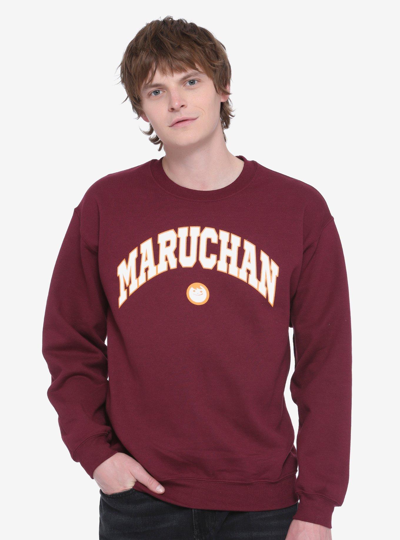 Maruchan Collegiate Crewneck - BoxLunch Exclusive, BURGUNDY, hi-res