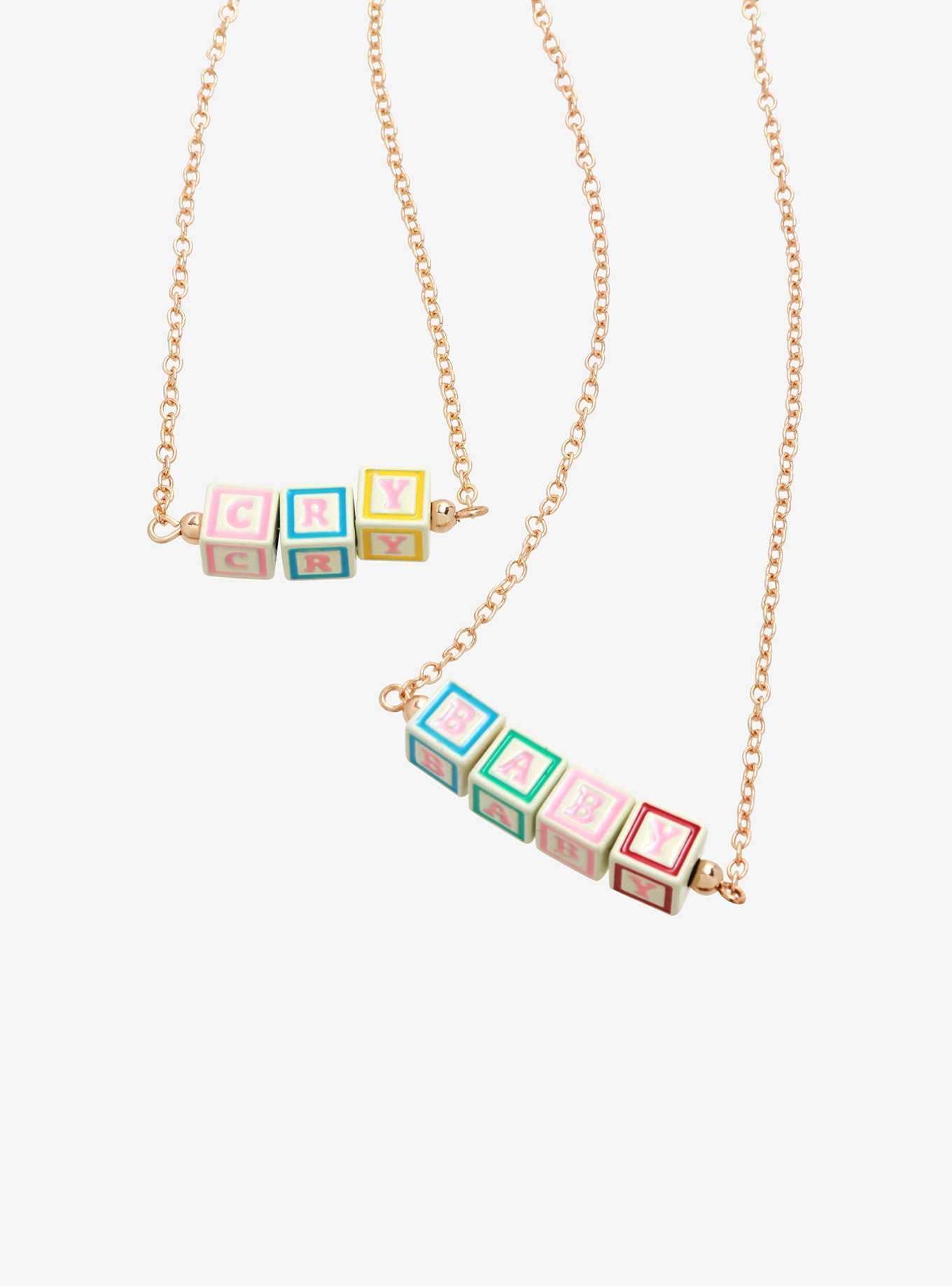 Melanie Martinez Cry Baby Blocks Necklace Set, , hi-res