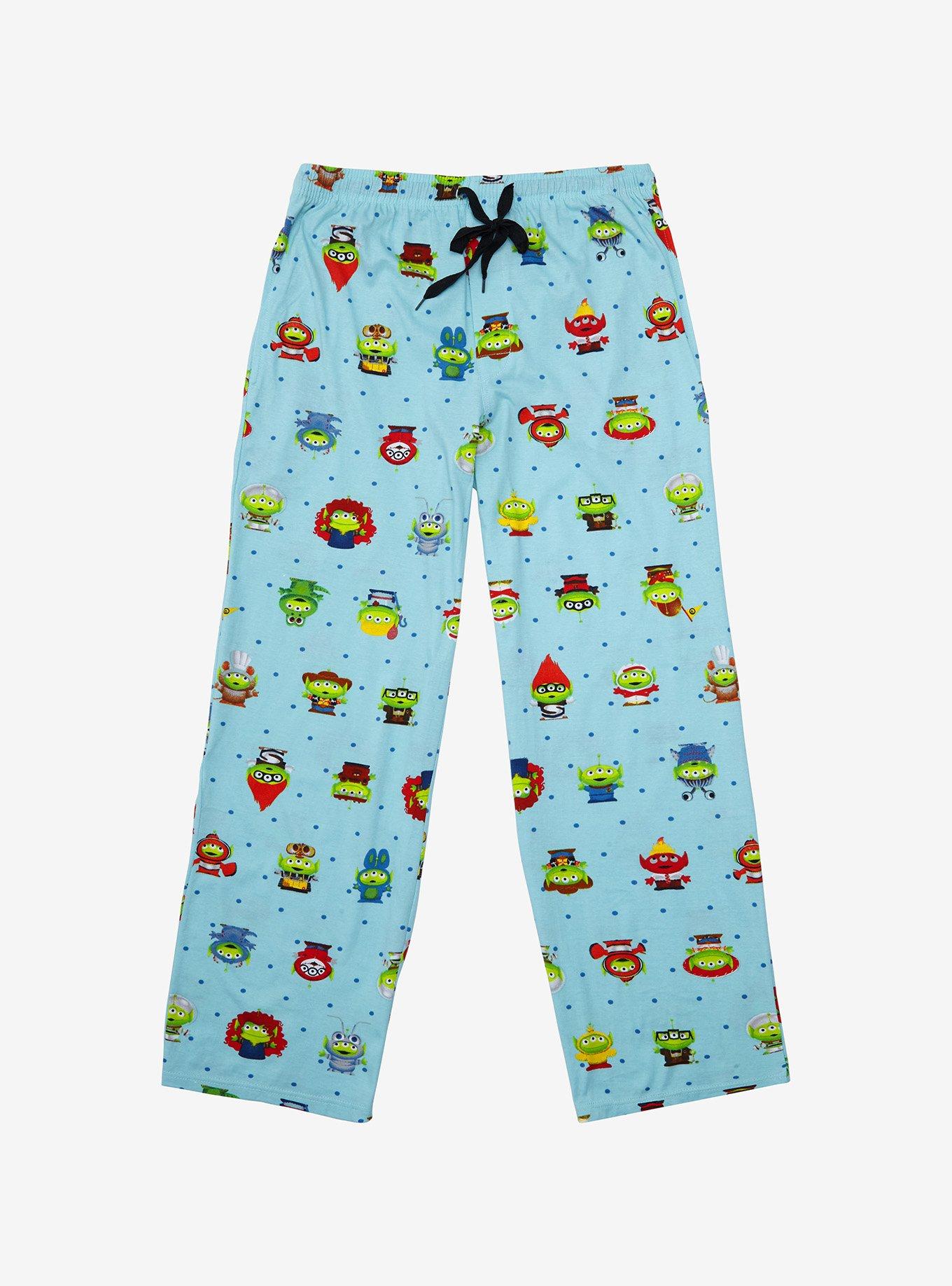 Disney Pixar Alien Remix Allover Print Sleep Pants - BoxLunch Exclusive, LIGHT BLUE, hi-res