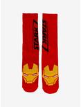 Marvel Iron Man Stark Industries Crew Socks, , hi-res