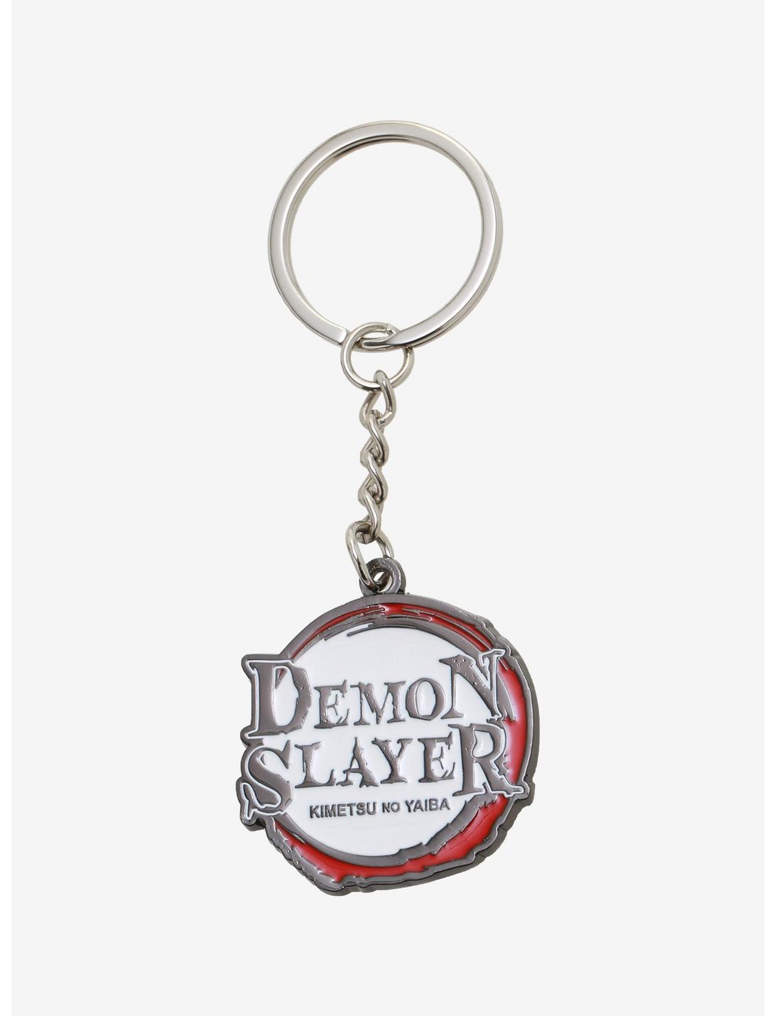 Demon Slayer: Kimetsu No Yaiba Logo Enamel Keychain, , hi-res