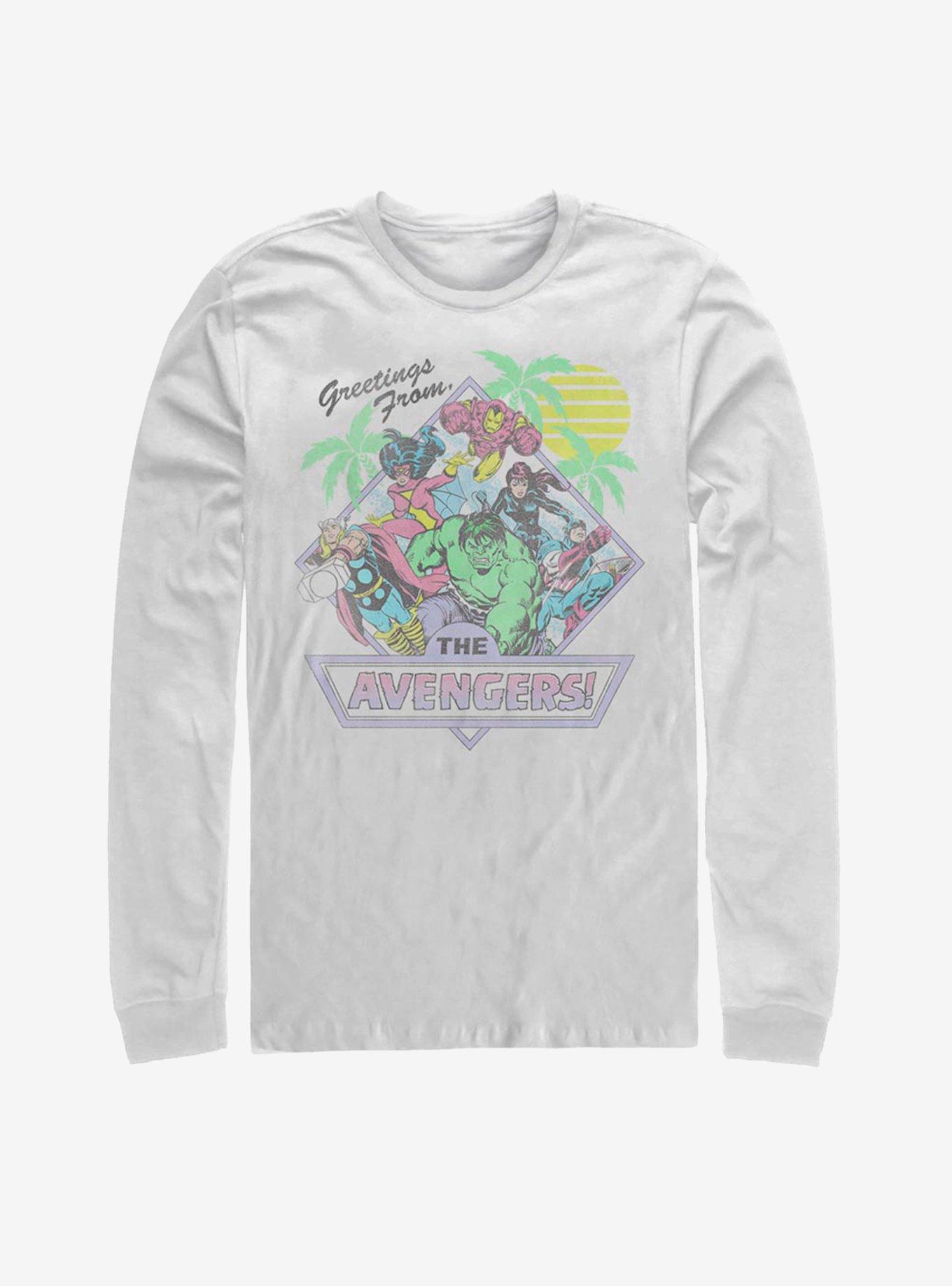 Marvel Avengers Greetings Long-Sleeve T-Shirt, , hi-res