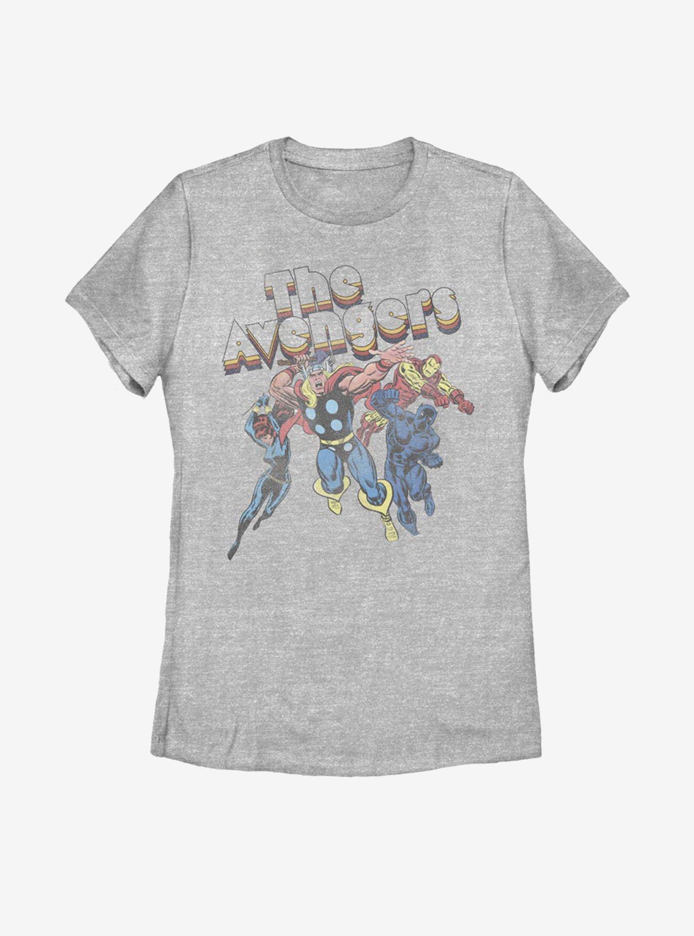 Marvel Avengers Vintage Look Womens T-Shirt, ATH HTR, hi-res