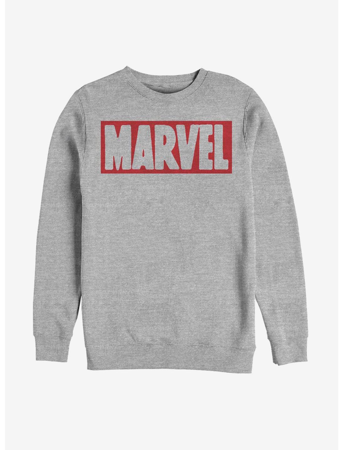 Marvel Brick Logo Classic Sweatshirt, ATH HTR, hi-res