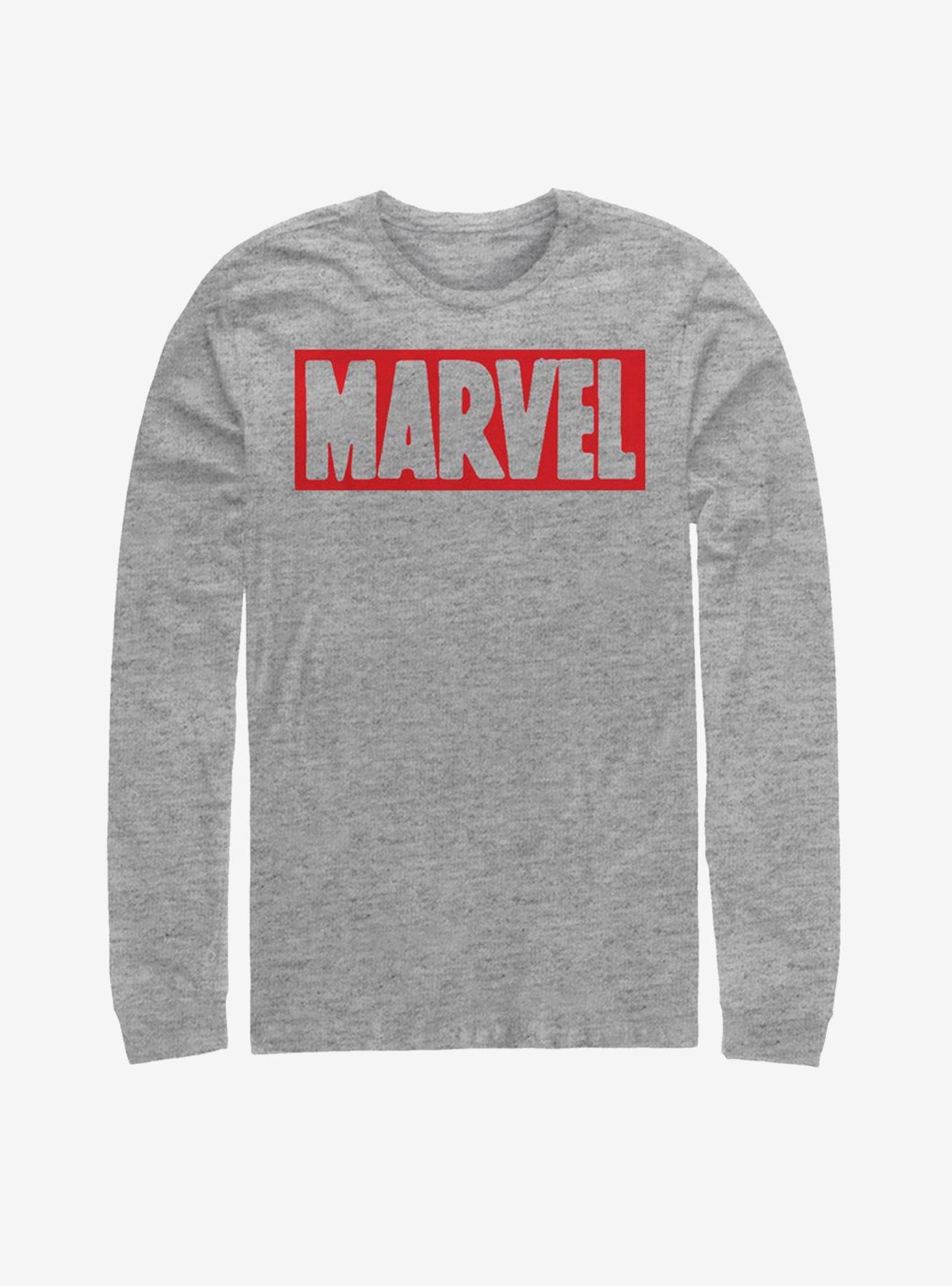 Marvel Brick Logo Classic Long-Sleeve T-Shirt, , hi-res