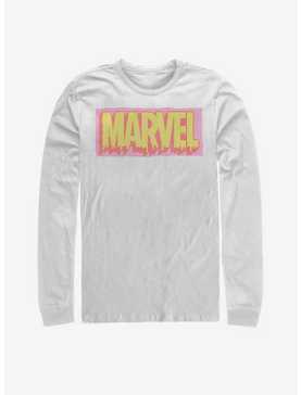 Marvel Logo Drip Long-Sleeve T-Shirt, , hi-res