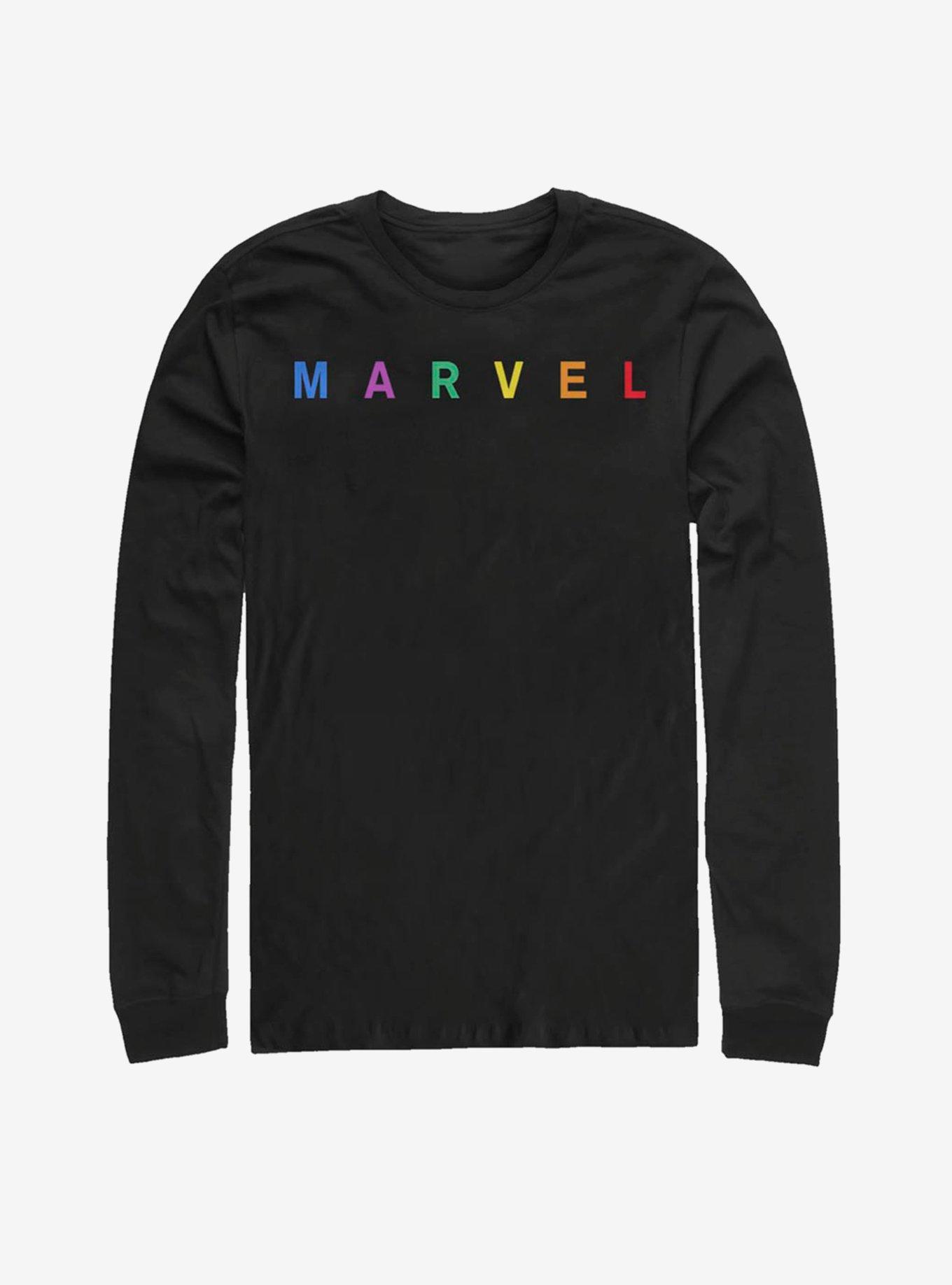 Marvel Bold Color Logo Long-Sleeve T-Shirt, , hi-res