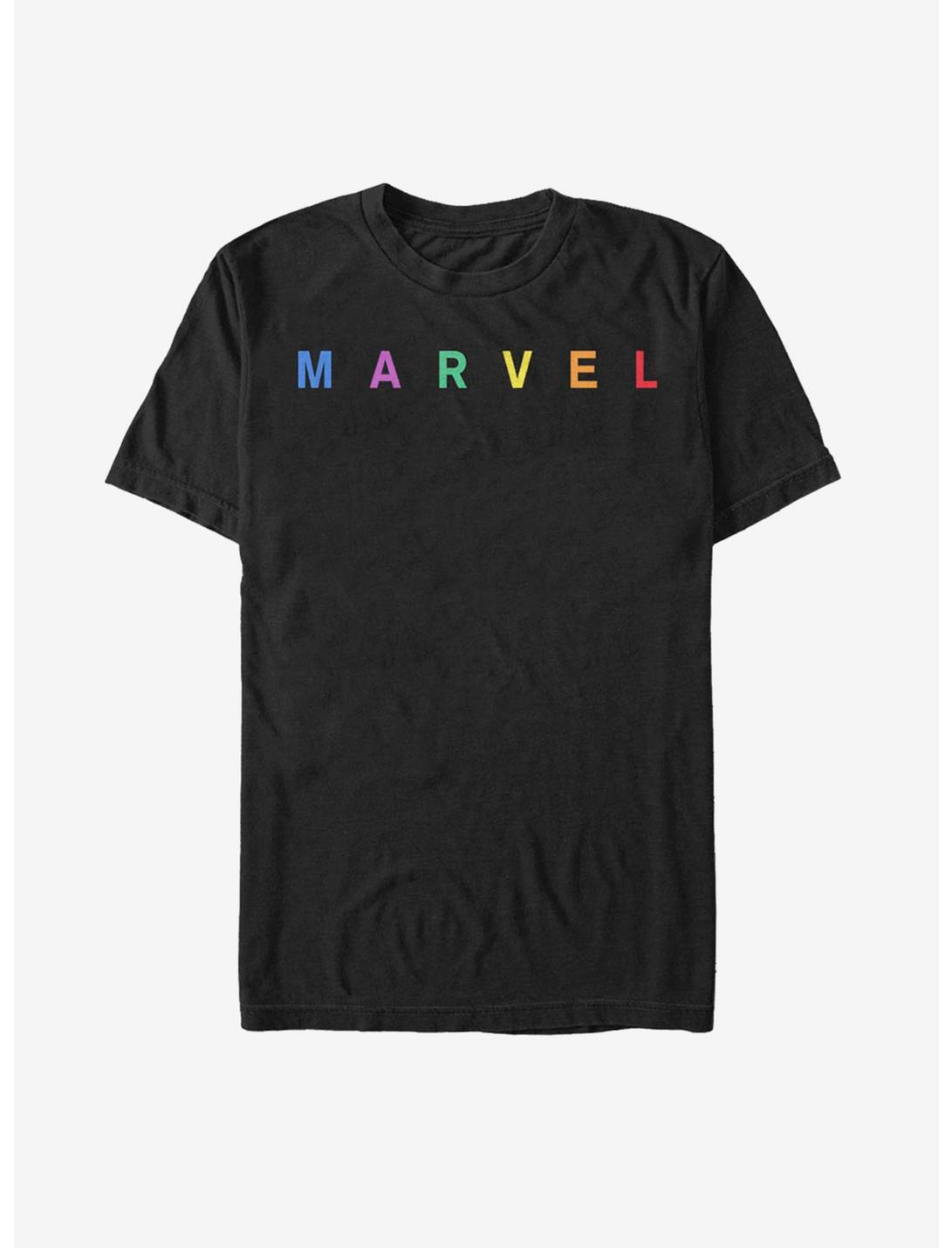 Marvel Bold Color Logo T-Shirt, BLACK, hi-res