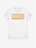 Marvel Logo Drip Womens T-Shirt, WHITE, hi-res