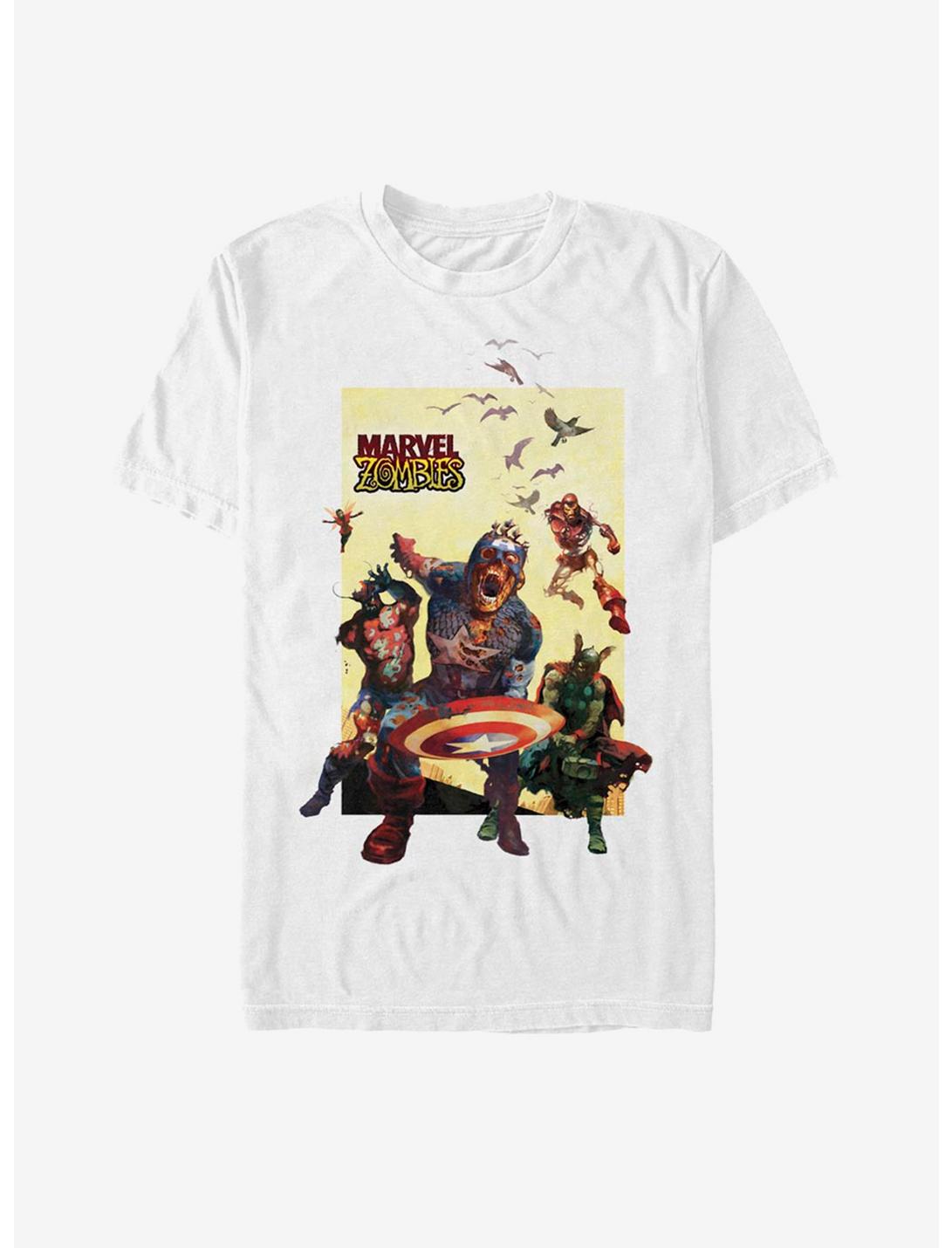 Marvel Zombies Action Panel T-Shirt, WHITE, hi-res