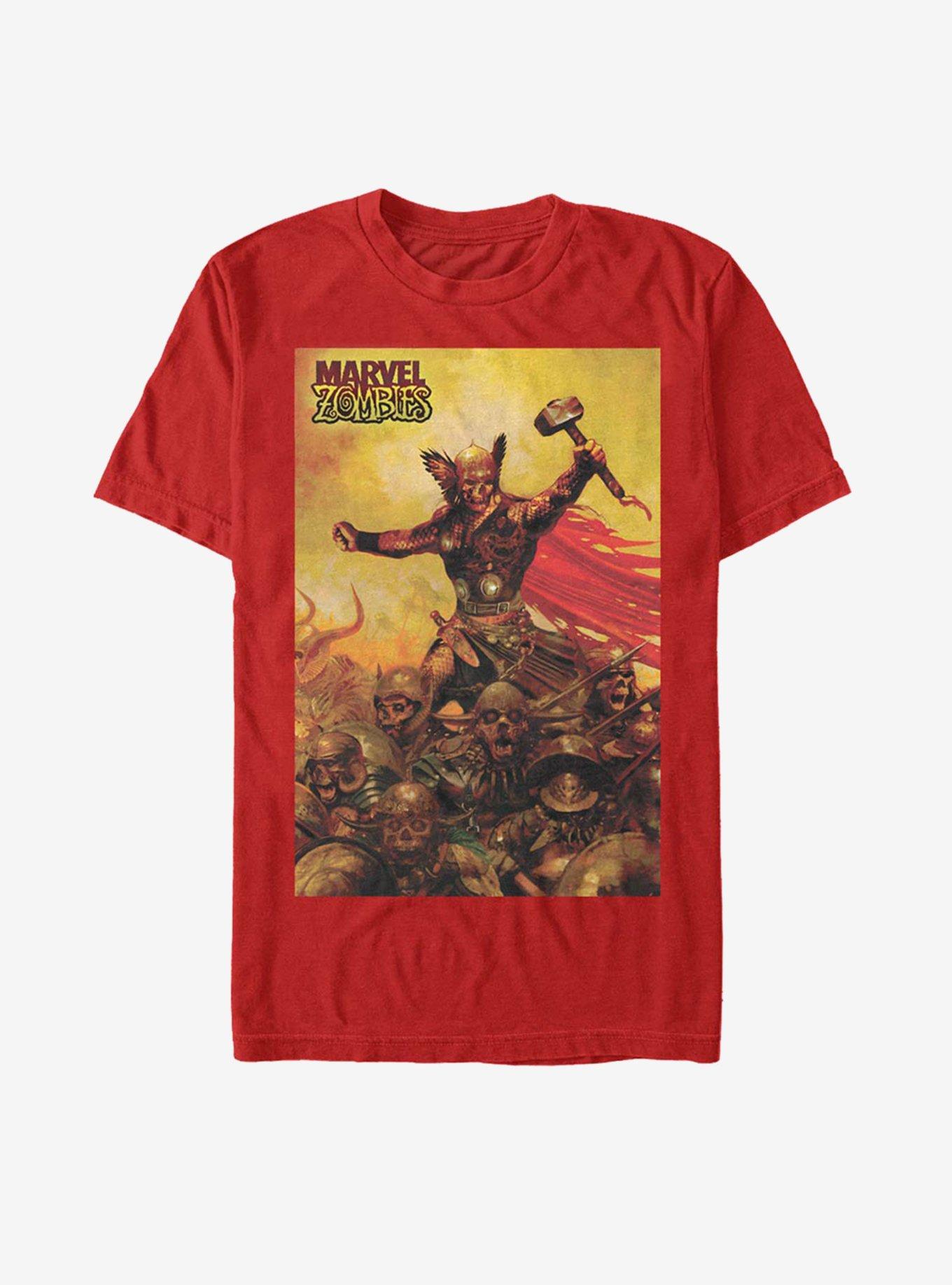 Marvel Zombies Thor God Of Zombies T-Shirt, RED, hi-res