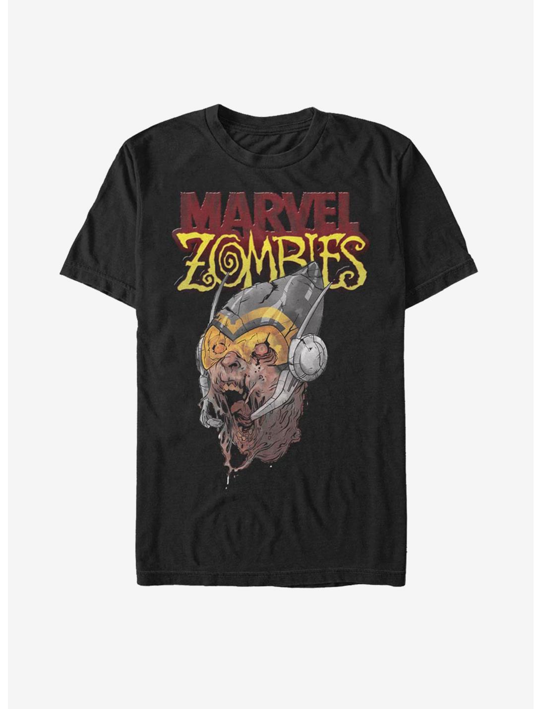 Marvel Zombies Head Of The Wasp T-Shirt, BLACK, hi-res