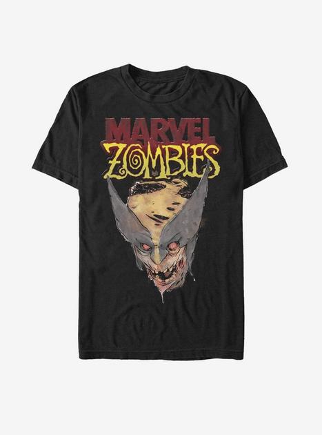 Marvel Zombies Head Of Wolverine T-Shirt - BLACK | BoxLunch