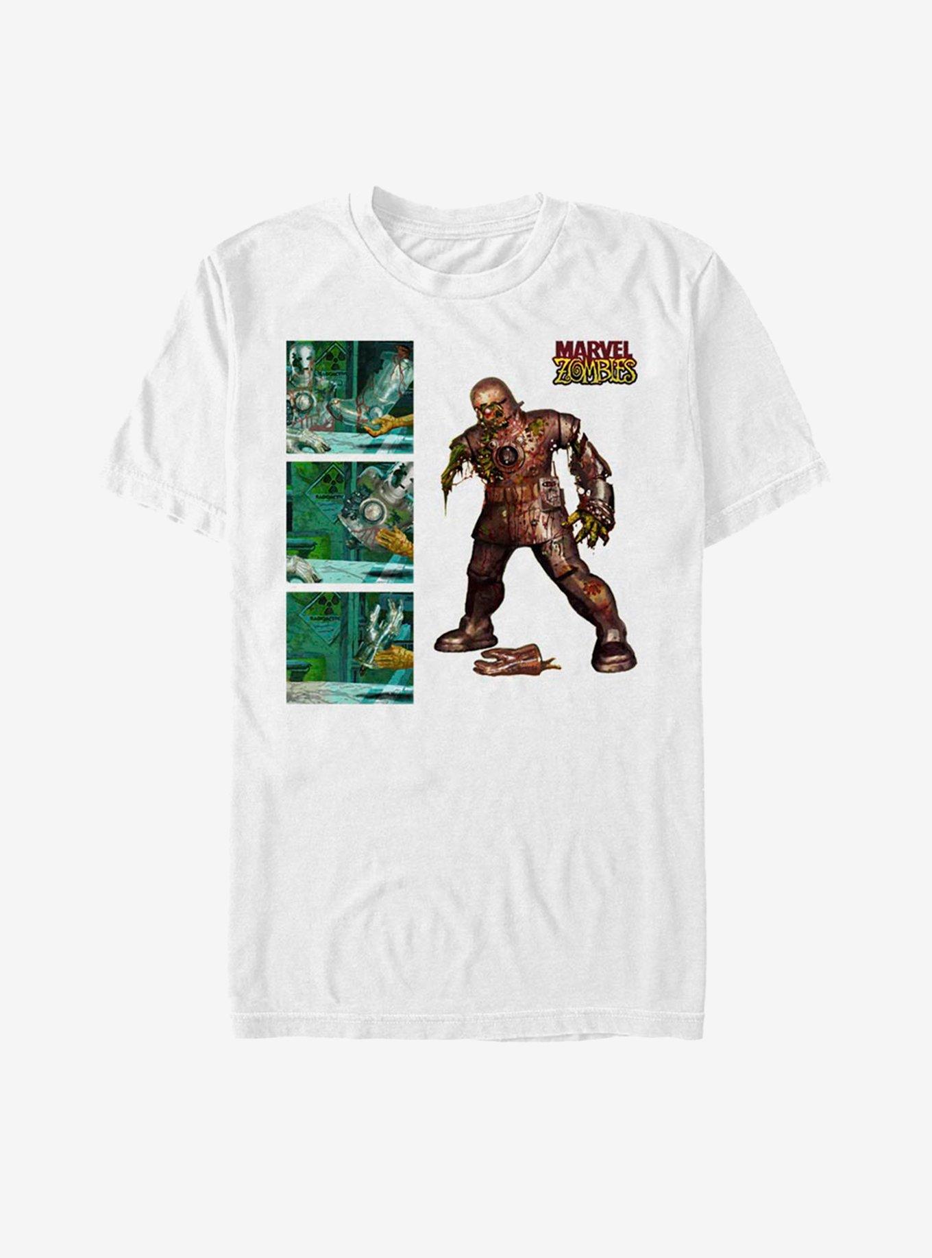 Marvel Zombies Iron Man Zombie Panel T-Shirt - WHITE | BoxLunch
