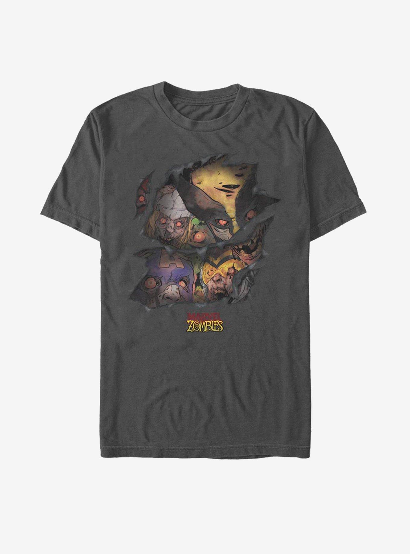 Marvel Zombies Zombie Scratch T-Shirt - GREY | BoxLunch
