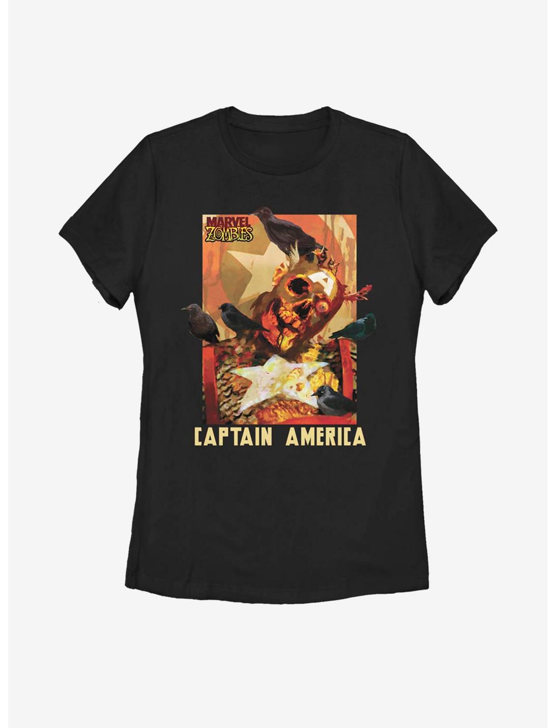 Marvel Zombies Captain America Zombie Womens T-Shirt, BLACK, hi-res