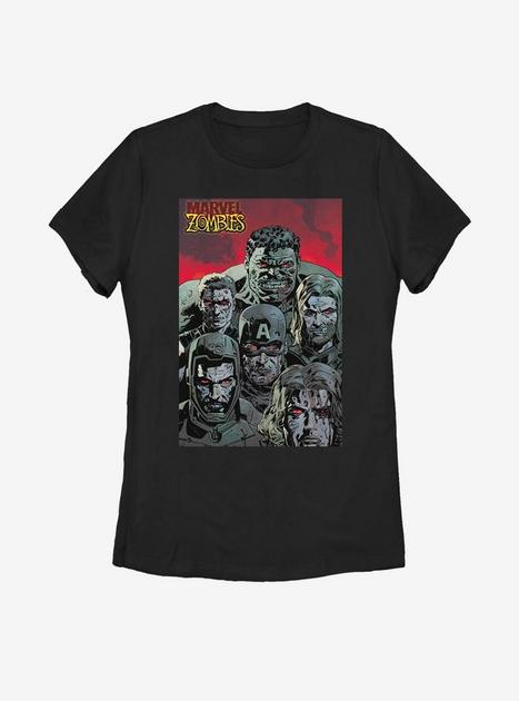 Marvel Zombies Zombie Groupshot Womens T-Shirt - BLACK | BoxLunch